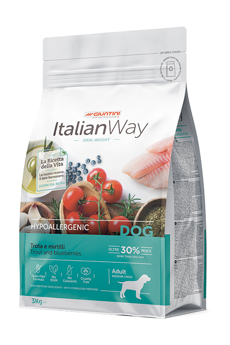 ItalianWay Dog Adult Medium Hypo Ideal weight Trota (3x3kg)