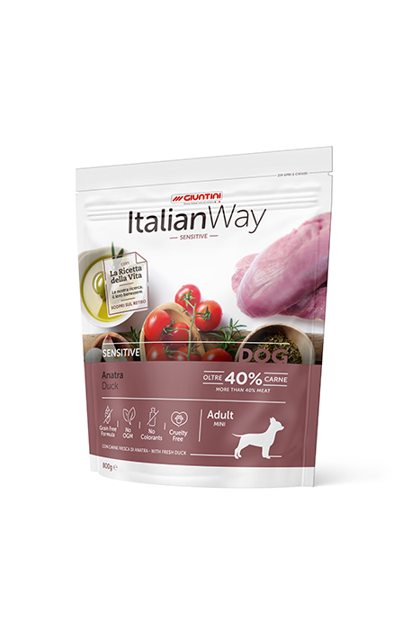 Italian Way Dog Sensitive Anatra adult mini (6X800gr)