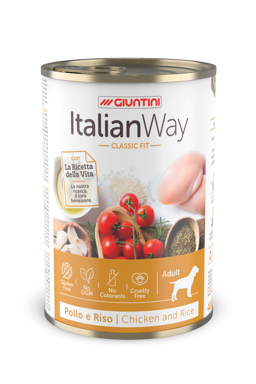 Umido / Pollo e Riso (12 pz. x 400gr.) cane Adult medium