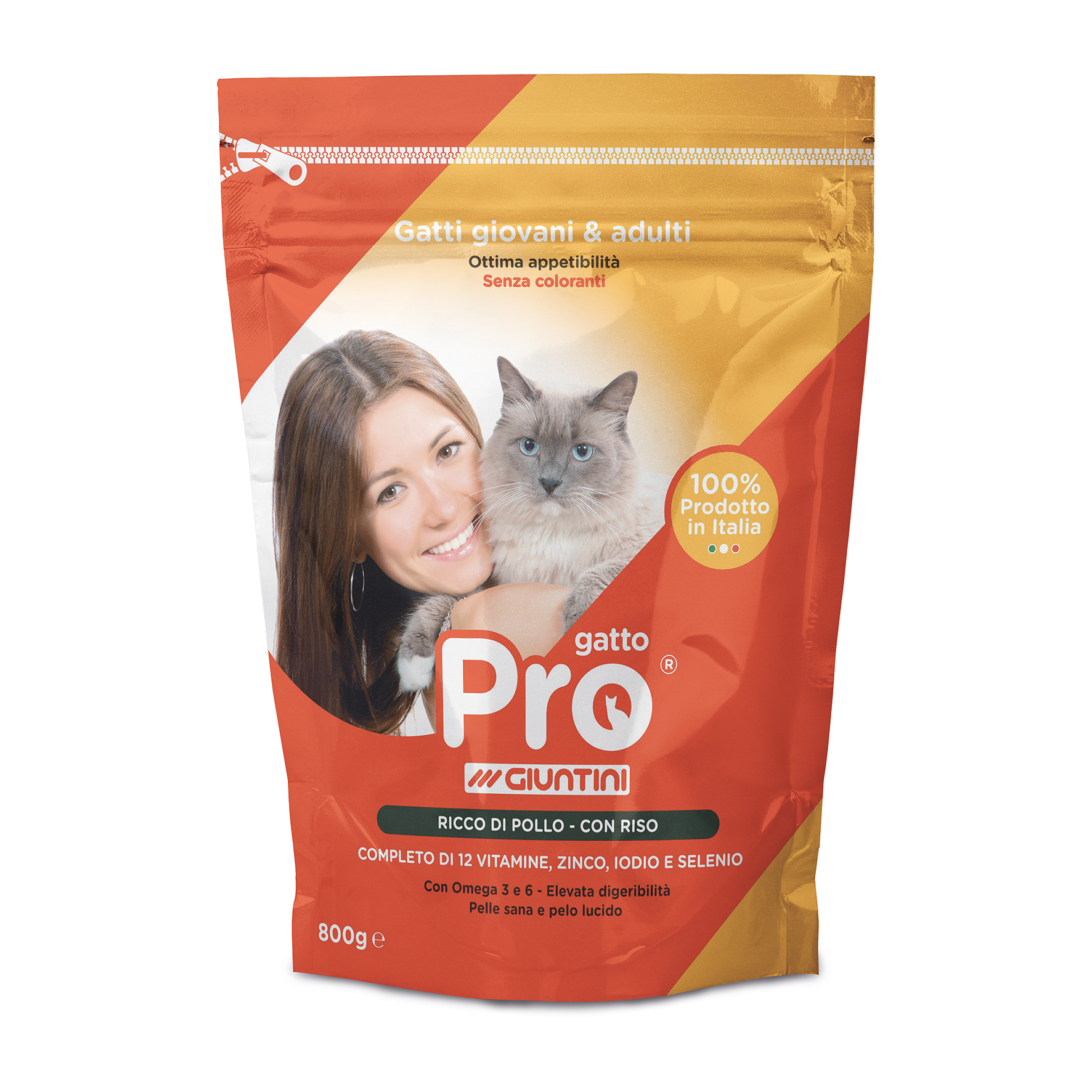 Pro Gatto Pollo e Riso (8pz x 800gr)