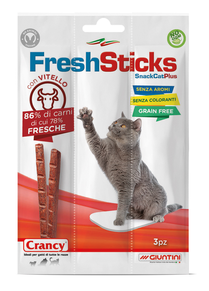Crancy Fresh Sticksvitello - snack gatti (1 conf. 30 pz)