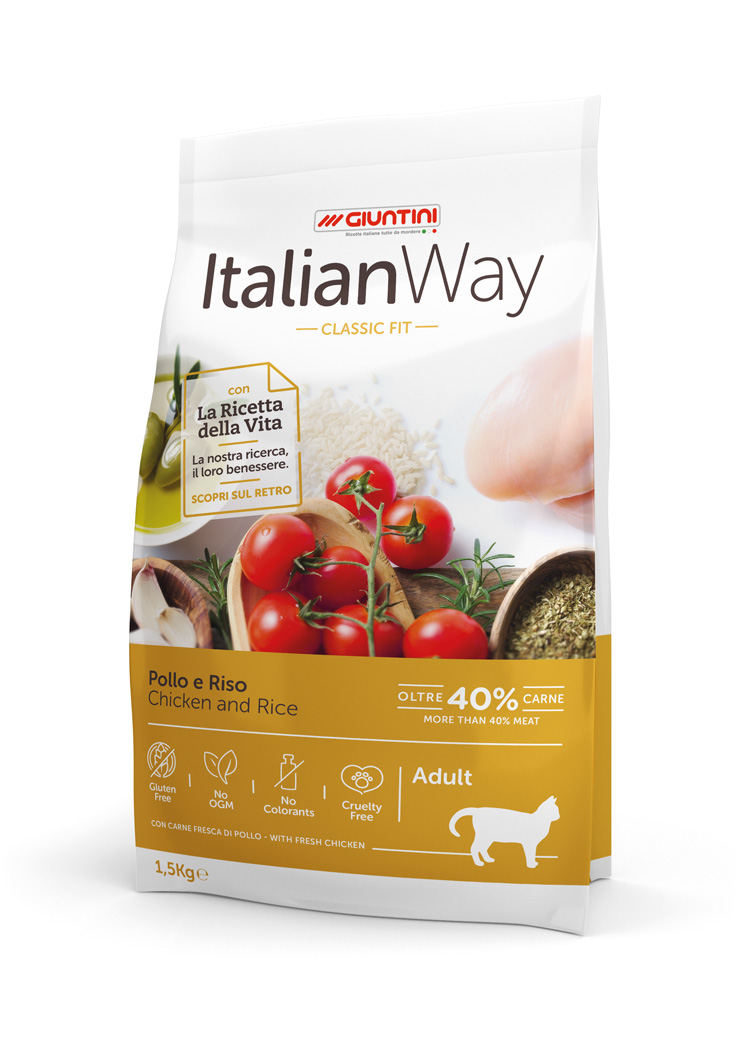 ItalianWay Cat Classic Fit Pollo e Riso (4x1.5Kg)