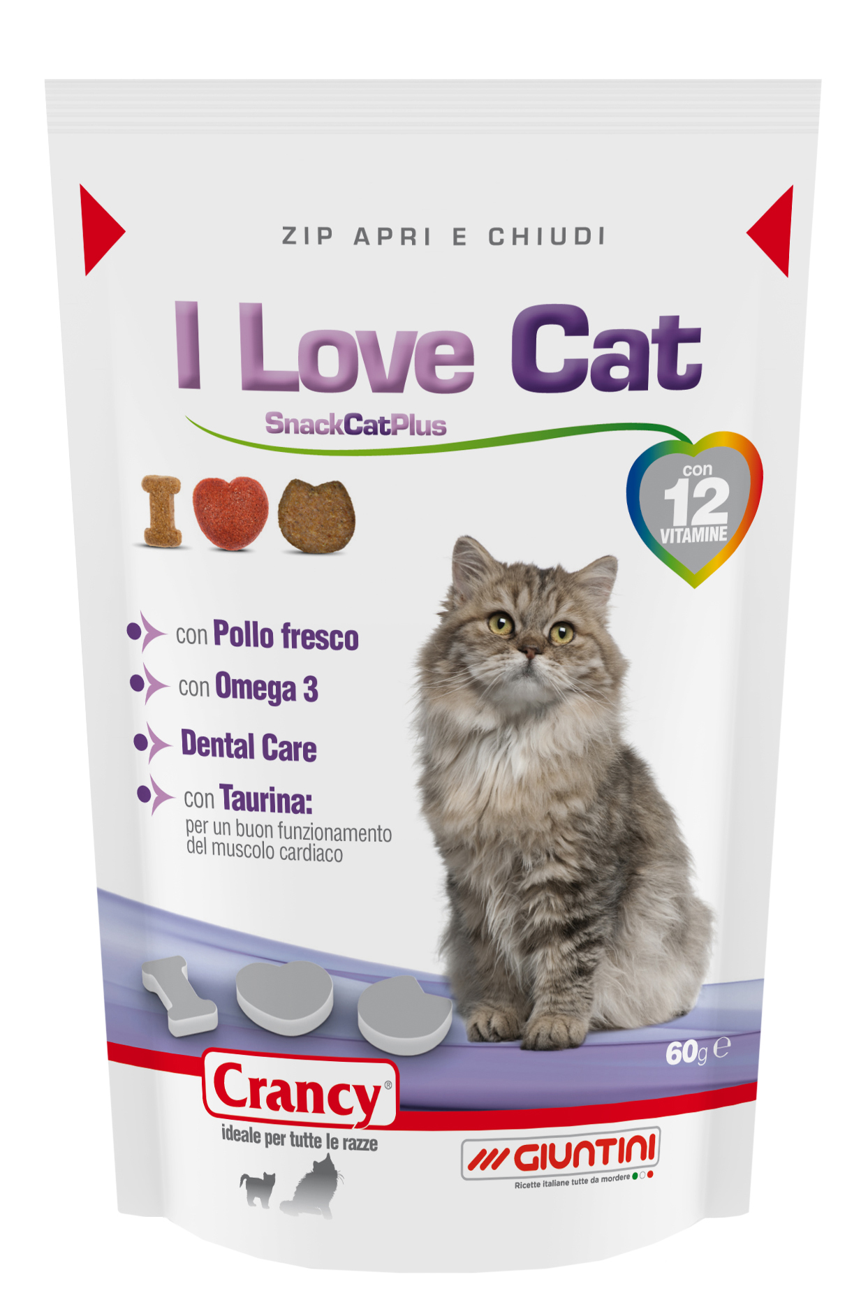 Crancy I Love Cat - snack gatti (1 conf. x 8 pz)