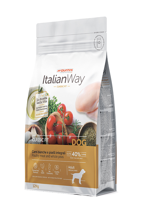 ItalianWay Dog Adult Med/Maxi Classic Fit - Carni bian(1x12 Kg)